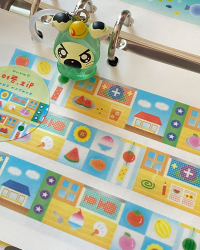 Kkini Design Summer Zip Patchwork Masking Tape