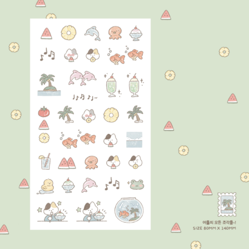 Nemo Space Summer All the Pieces Seal Sticker