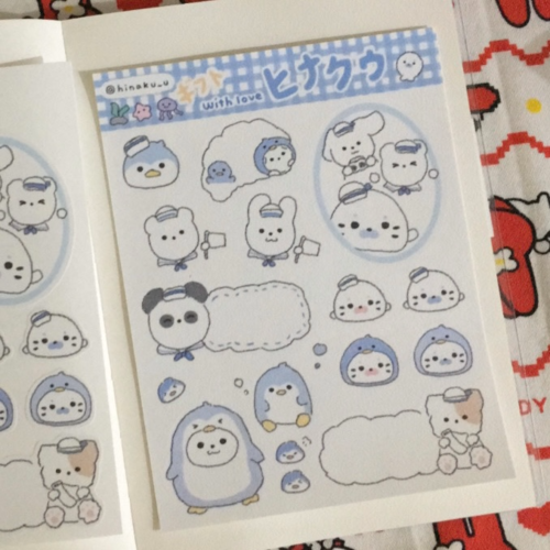 Hinakuu Penguin and Summer School Sticker