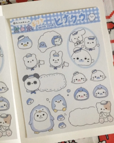 Hinakuu Penguin and Summer School Sticker
