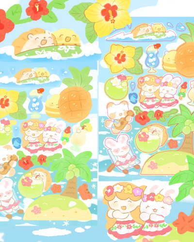 [Cotton World] Aloha Sticker