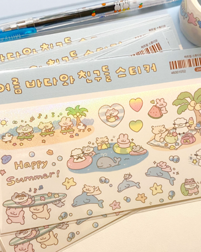 Heartship Studio Summer Sea and Friends Sticker