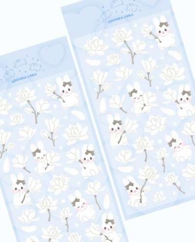 [Angoraora] I'm Magnolia Rabbit Sticker