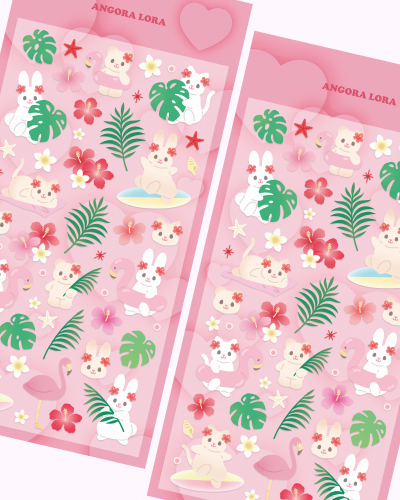 Angora Lola Tropical Sticker