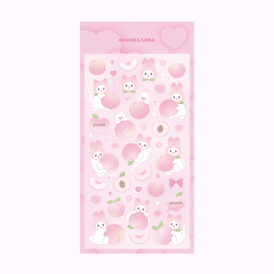 Angora Lora Soft Peach Sticker