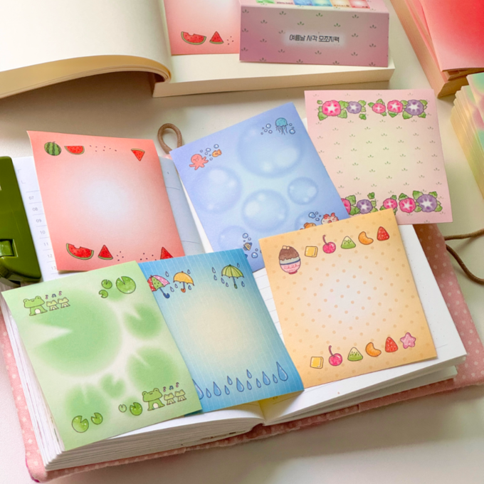 Westies Summer Days Square Matte Sticker Pack