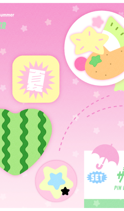 Certti Summer Salad Badge Set