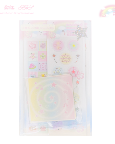 Pearl Button Summer Exploration Sticker Set
