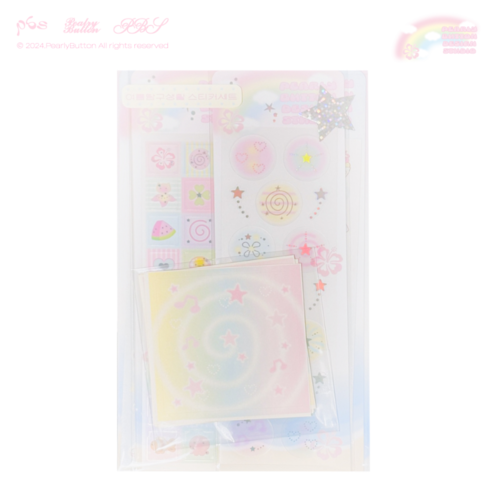 Pearl Button Summer Exploration Sticker Set
