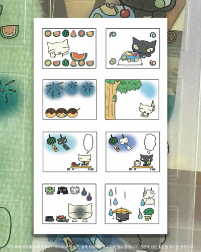 Neko Maid Soup Photo Frame ver. A Midsummer Experience Sticker