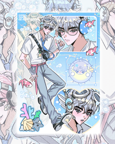 Mangsuang Hyperborean Summer Water-Scale Owl Postcard