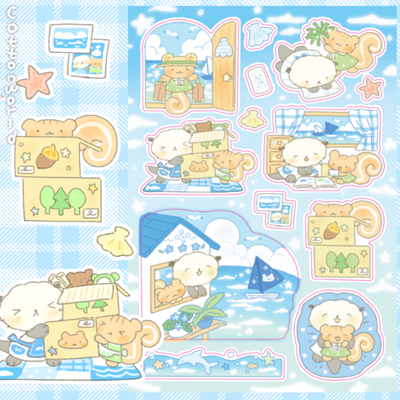 Cotton World Sea Moving Sticker