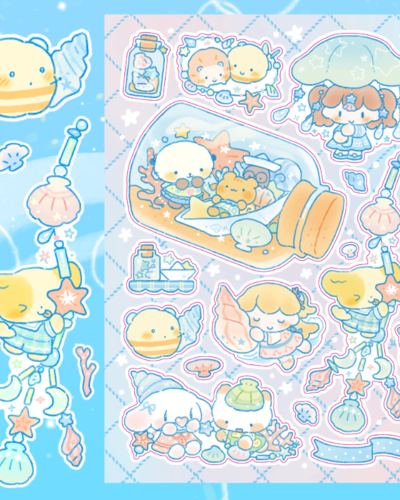 Cotton World Shell Craft Sticker
