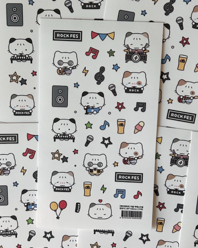 Happy Happy Moo Summer Rock Festival Sticker