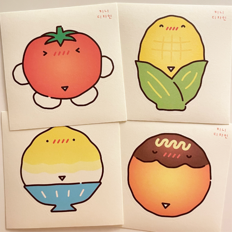 Kkini Design Summer Kkini Matte Sticker Pack