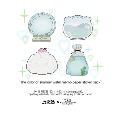 LRL Summer Water Light Imitation Paper Sticker Pack