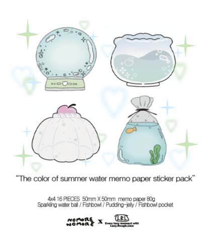 LRL Summer Water Light Imitation Paper Sticker Pack