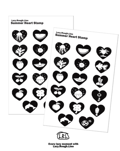 LRL Summer Stamp Seal Stickers