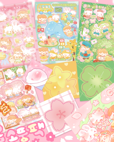 [Cotton World] Spring Picnic Sticker Package
