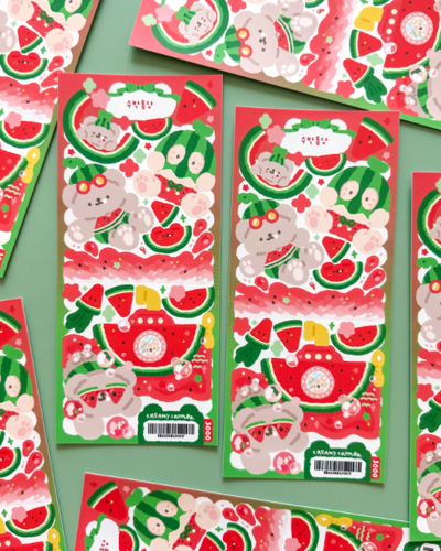Creamy Crumbs Watermelon Pong-Dang Seal Sticker