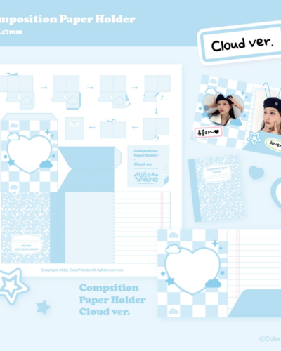 Color Palette Composition Paper Holder Cloud