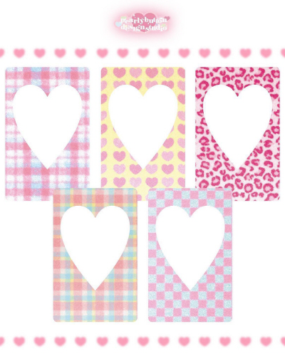 Pullybutton Fluffy Pattern Clear Photocard