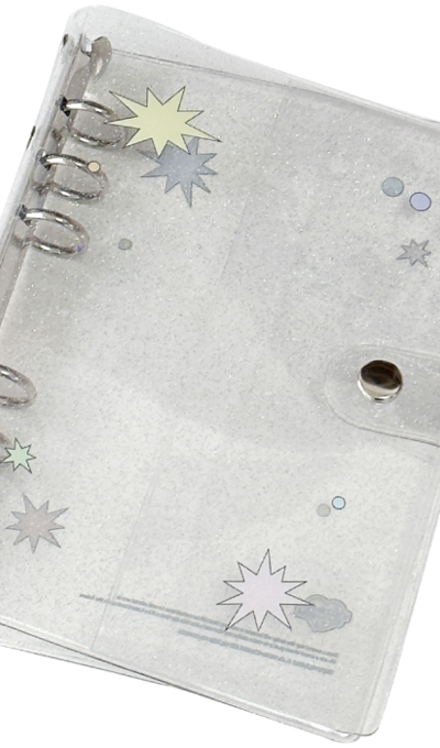 A Bubble Crush A6 Salty Glitter Binder