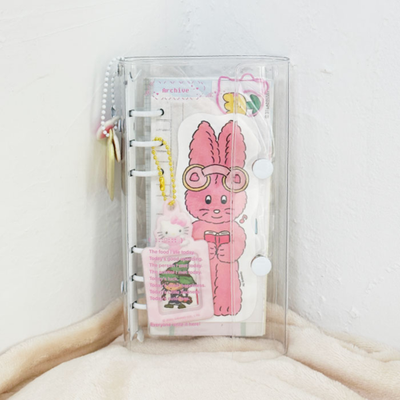 Ubble Crush A6 Half White Binder