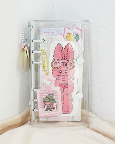 Ubble Crush A6 Half White Binder