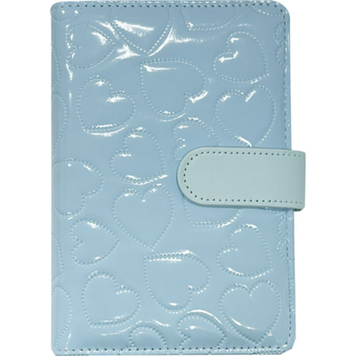 Abubble Crush A6 Soft Magnet Button Diary Binder Blue