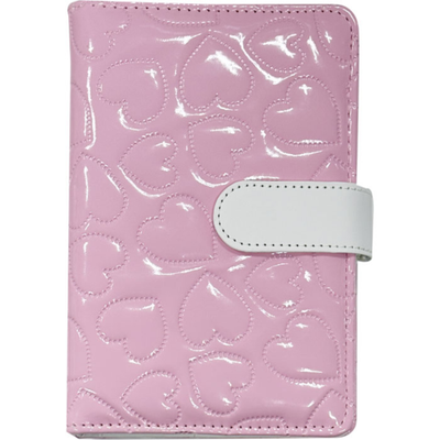 Ubble Crush A6 Soft Magnet Button Diary Binder Pink