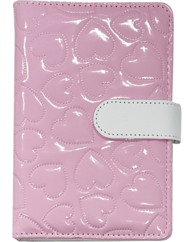 Ubble Crush A6 Soft Magnet Button Diary Binder Pink