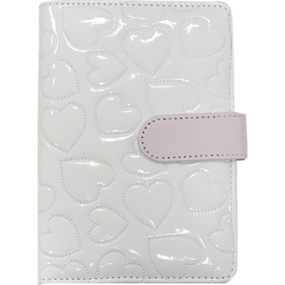 Aurbble Crush A6 Soft Magnet Button Diary Binder White