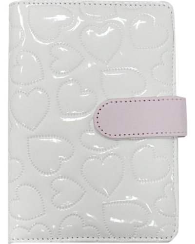 Aurbble Crush A6 Soft Magnet Button Diary Binder White