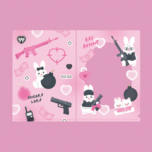 [Angora Lora] Villain Bunny Photocard Mini L-Holder