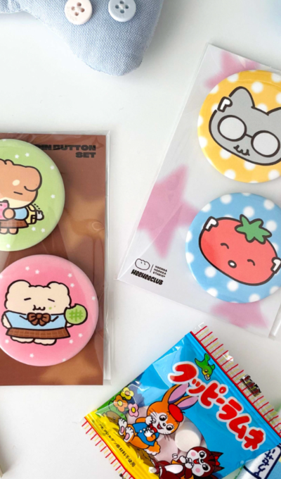 HiHi Club x Fuka Fuka Studio Pin Button Set 2type
