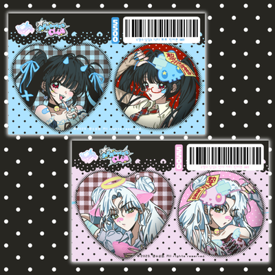 Mengsusangjeom Devil Angel Pin Button Set 2 Type