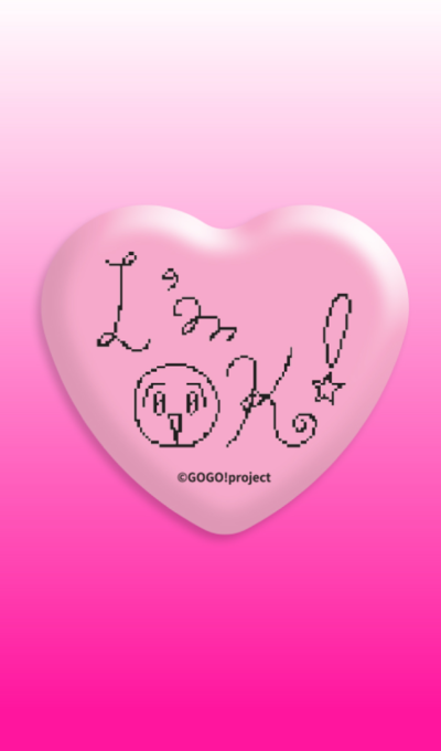 GoGo Project I'm OK! Heart Pin Button