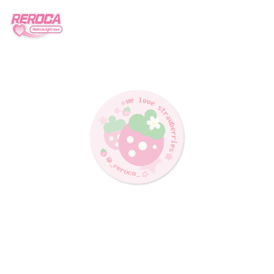 Leroca Strawberry Pin Badge