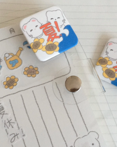 [Hinakuu] Summer! - Sunflower Pin Button