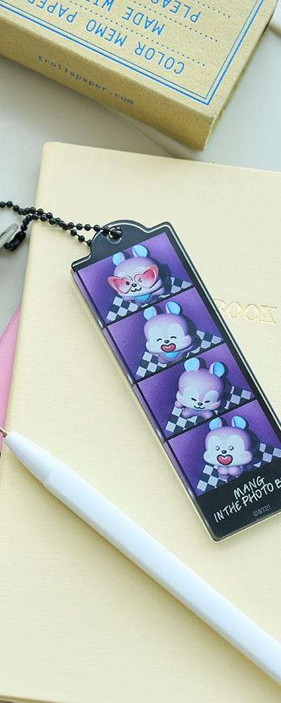 BT21 MANG BASIC 網表情 4コマ キーリング