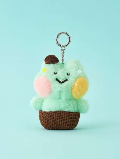 LINE Friends Mini Lenni Ice Cream Mint Chocolate Keyring