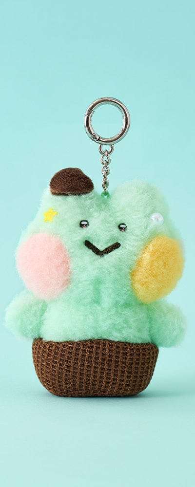 ラインフレンズ ミニニ レニニ アイスクリーム ミントチョコ キーリング