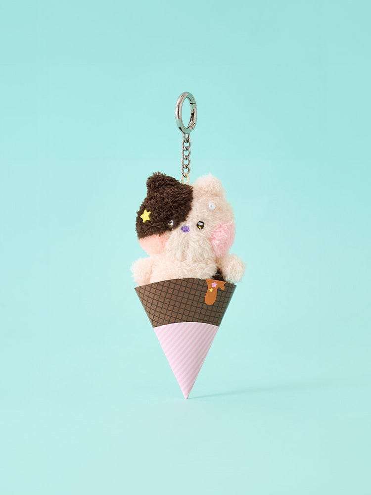 Line Friends Mini Minie Jenie Ice Cream Keyring