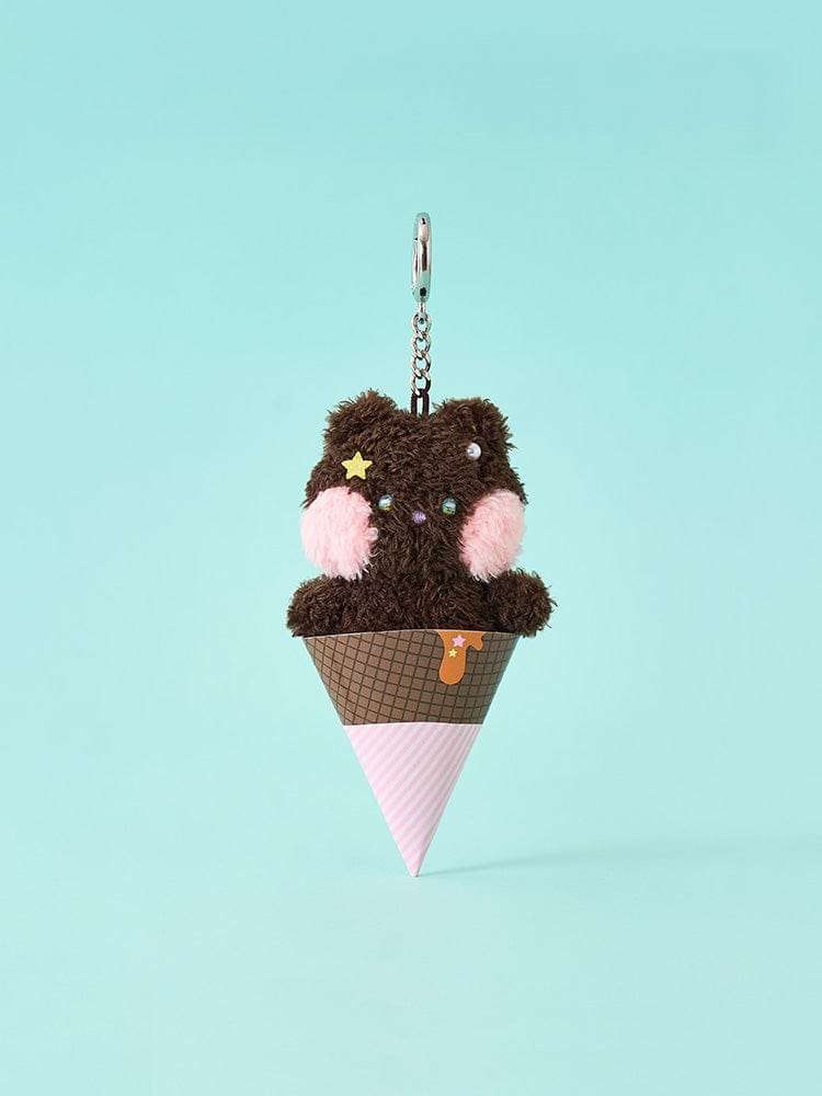 Line Friends Mini Mini Bunny Ice Cream Keyring
