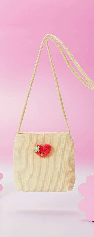 BT21 SPRING DAYS TATA コーデュロイ ミニクロスバッグ