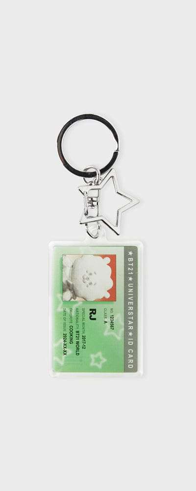 BT21 RJ シルバーエディション IDカード アクリルキーリング