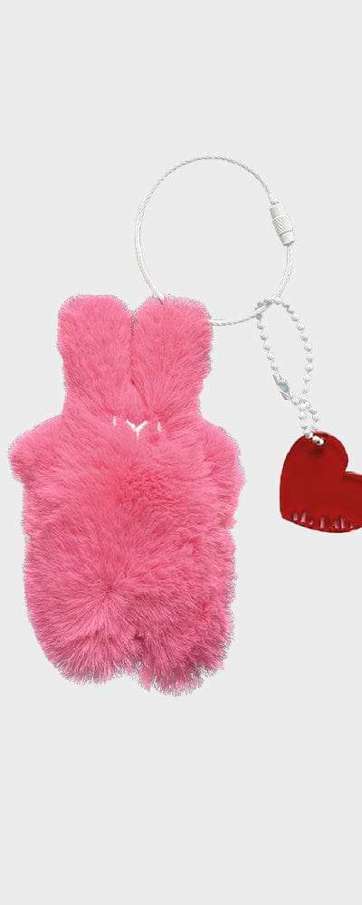 エービー フェブ ハッピー バニー キーリング Pink