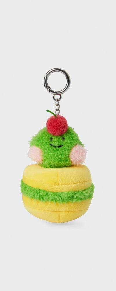 LINE FRIENDS ミニ ミニニ レニニ ベーカリー チェリーマカロン ぬいぐるみ キーリング