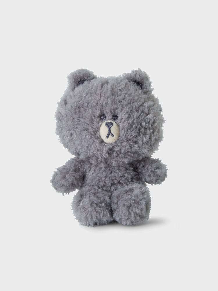 Line Friends Color Brown Gray Small Sitting Plush Doll